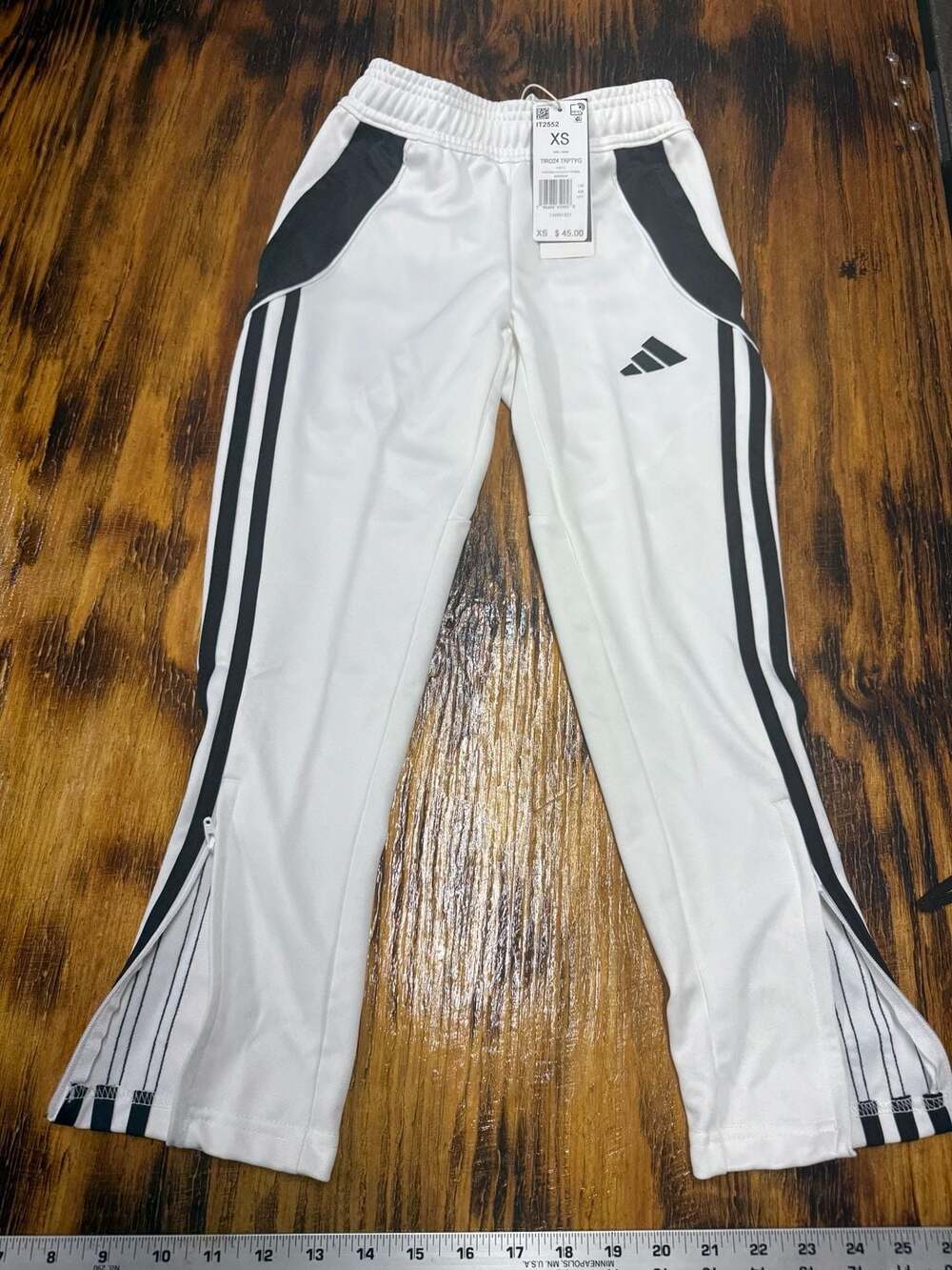 Kids Adidas Tiro24 Trptyg Pants Size XS / 7-8yrs White Black